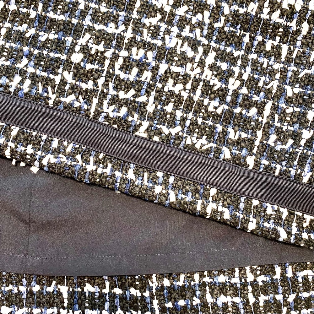 Ann Taylor Tweed A-Line Skirt in Blue & White US14 Cold Weather Skirt - Picture 4 of 5